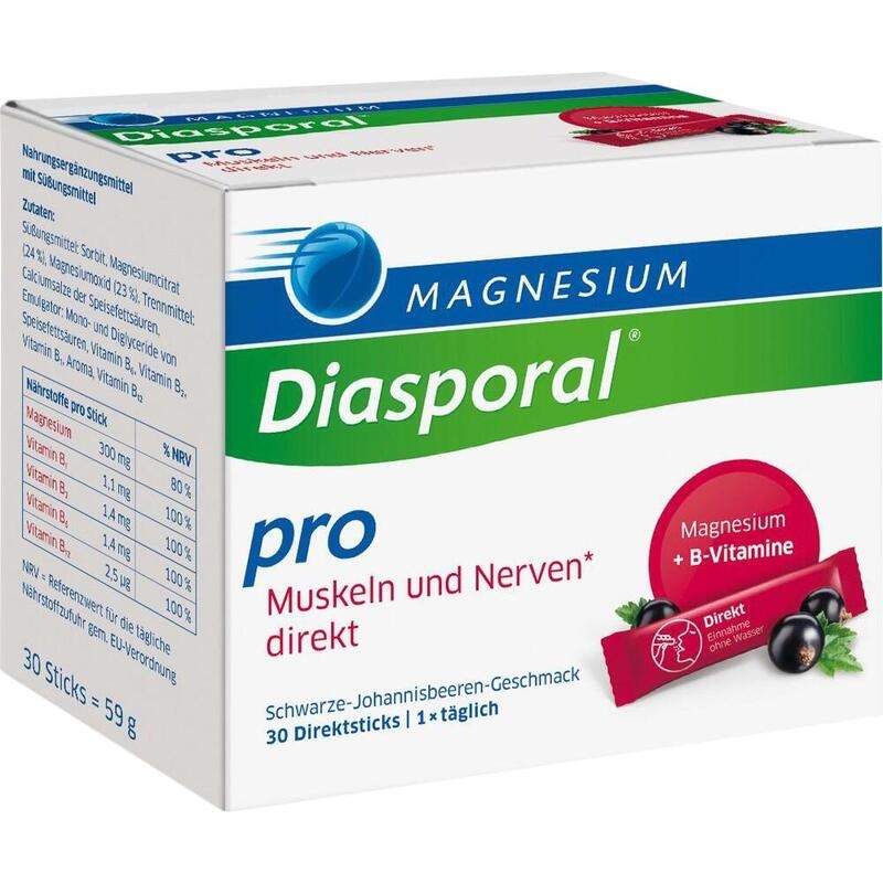 MAGNESIUM DIASPORAL pro+B-Vit.Musk.+Nerven direkt