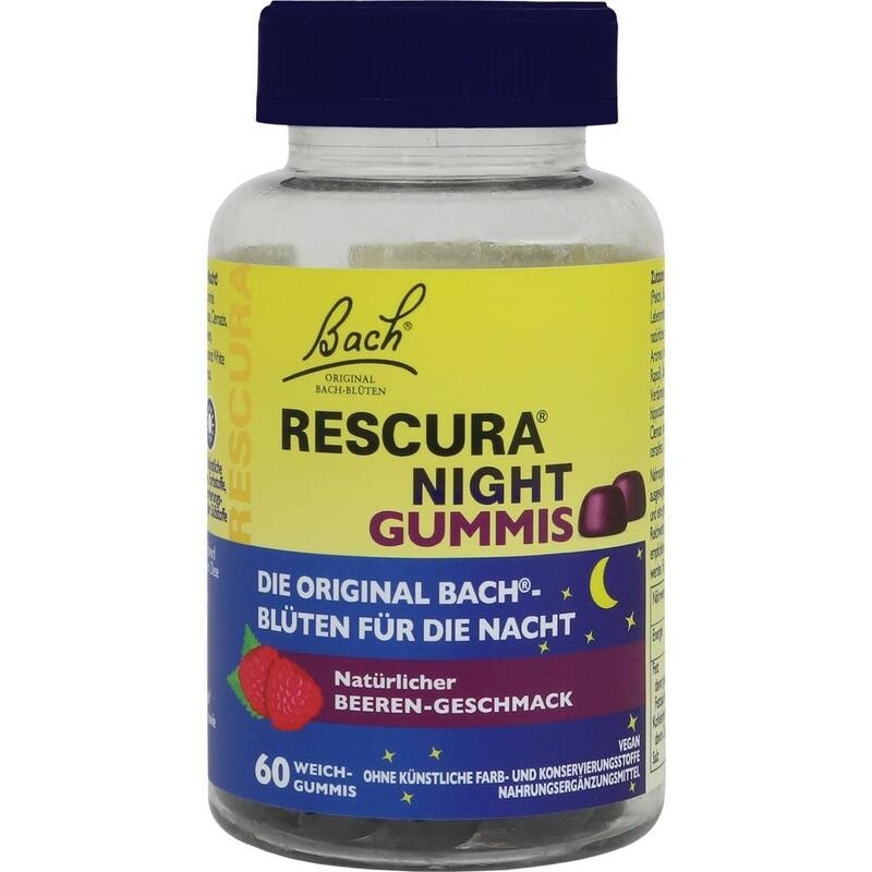 BACHBLÜTEN Original Rescura Night Gummis Beere