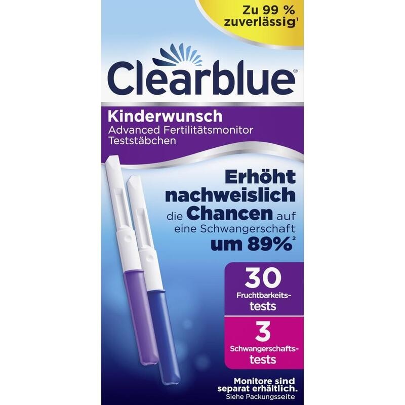 CLEARBLUE Fertilitätsmonitor Teststäbchen 30+3