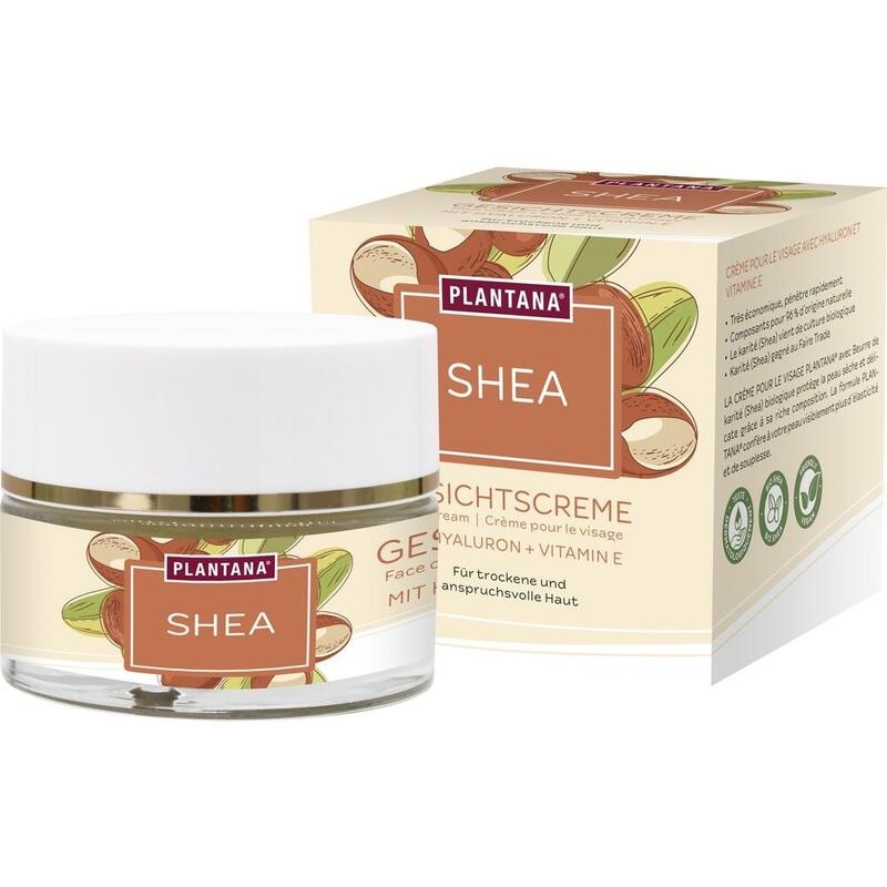 PLANTANA Shea Gesichtscreme Hyaluron & Vitamin-E