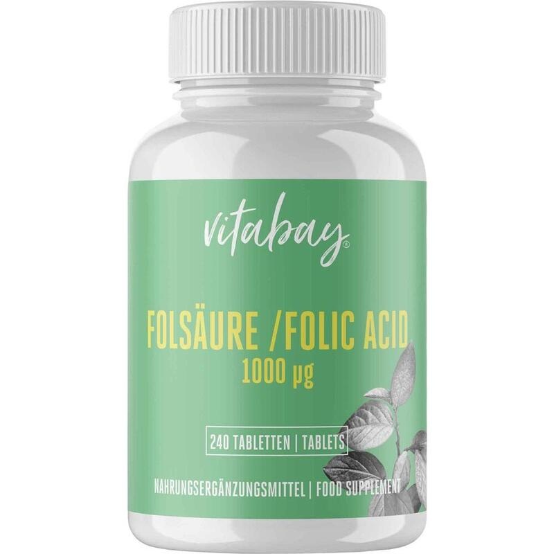 FOLSÄURE 1000 μg Calcium-L-Methylfolat vegan Tabl.
