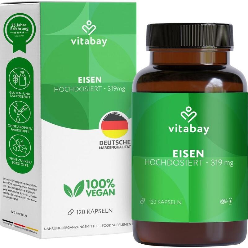 EISEN AKTIV Eisenbisglycinat vegan hochdos.Kapseln