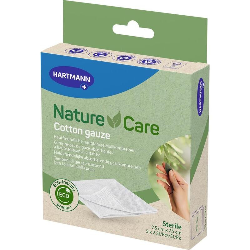 NATURE CARE Mullkompressen 7,5x7,5 cm steril