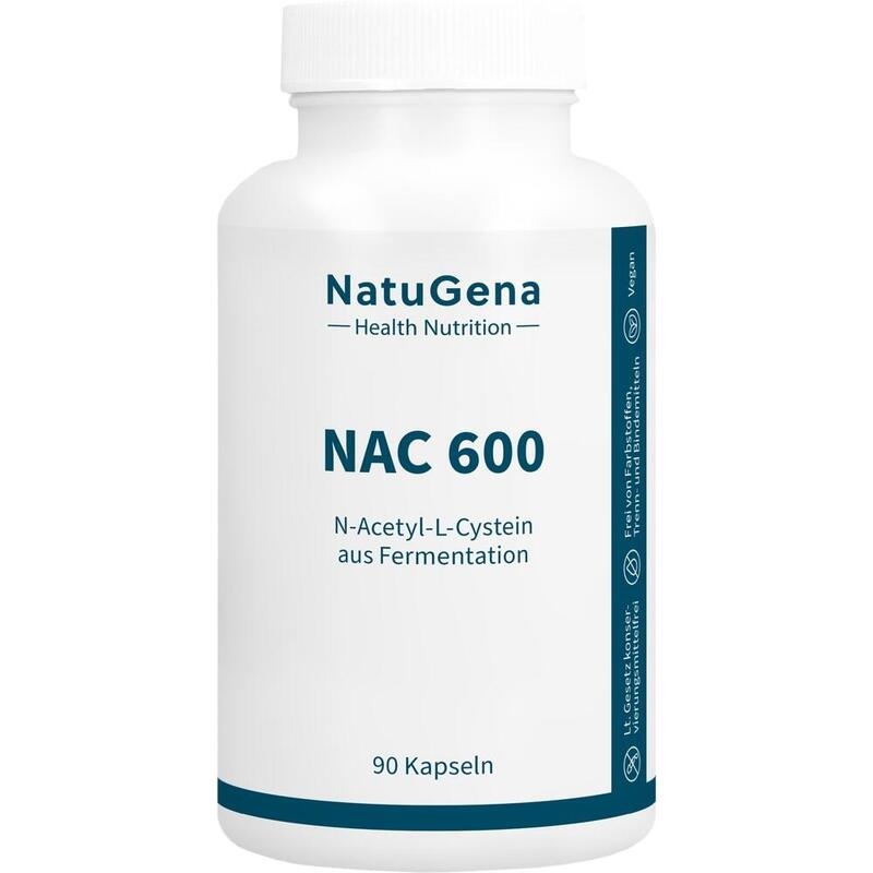 NAC 600 N-Acetyl-L-Cystein aus Fermentation Kaps.