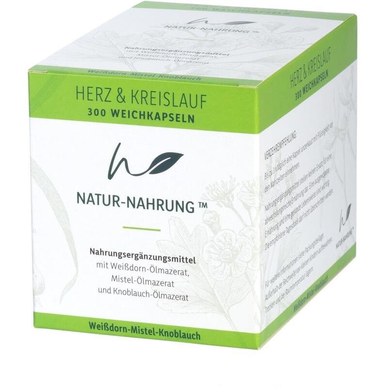 NATUR-NAHRUNG Herz & Kreislauf Weißd.+Mistel+Knobl