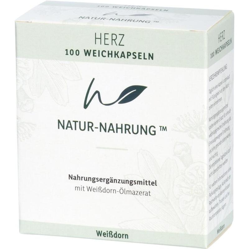 NATUR-NAHRUNG Herz Weißdorn Weichkapseln