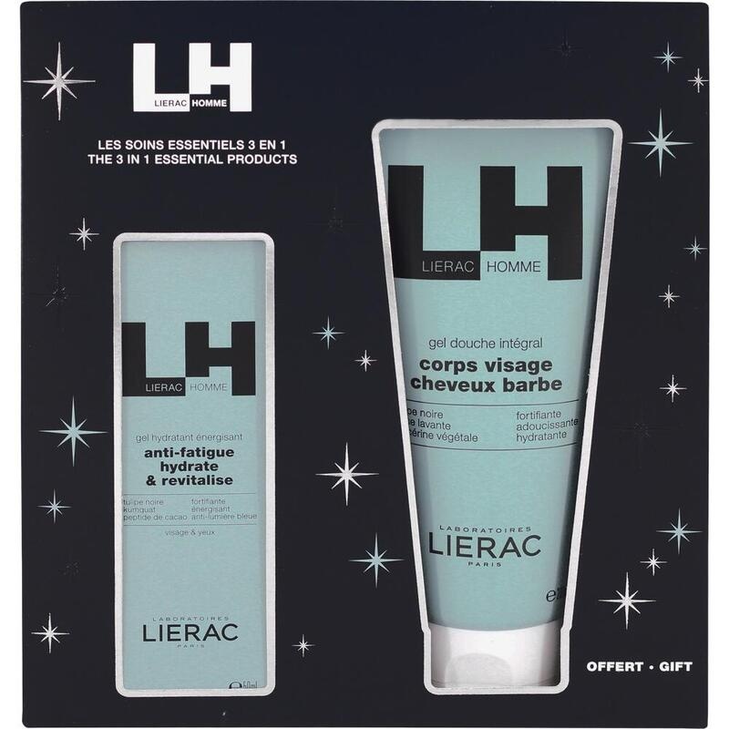 LIERAC HOMME x-mas Set Feuchtigkeitsgel