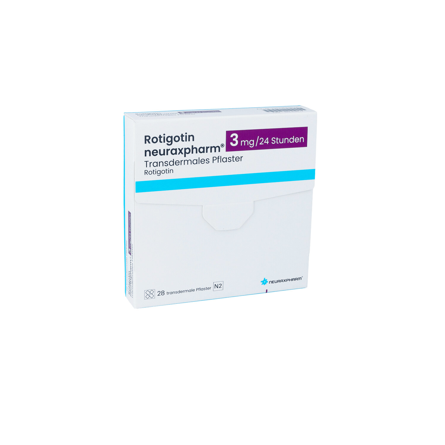 ROTIGOTIN neuraxpharm 3 mg/24 h transderm.Pflaster