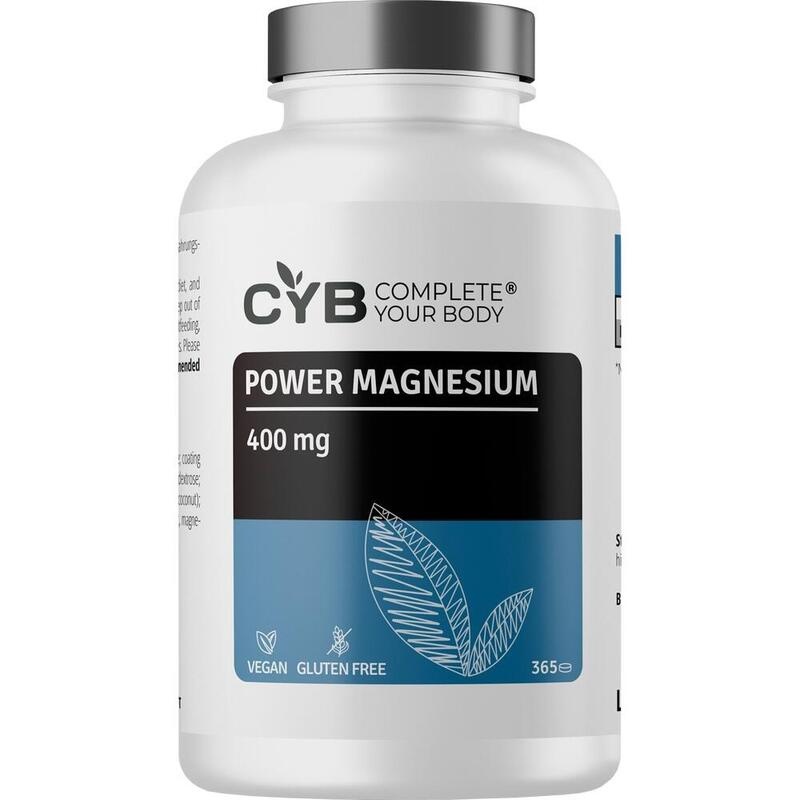 CYB Power Magnesium 400 mg hochdosiert+vegan Tabl.