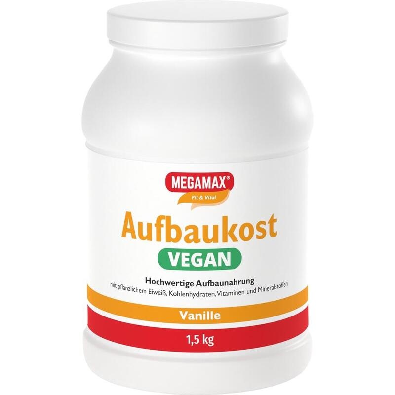 AUFBAUKOST vegan Vanille Megamax Pulver