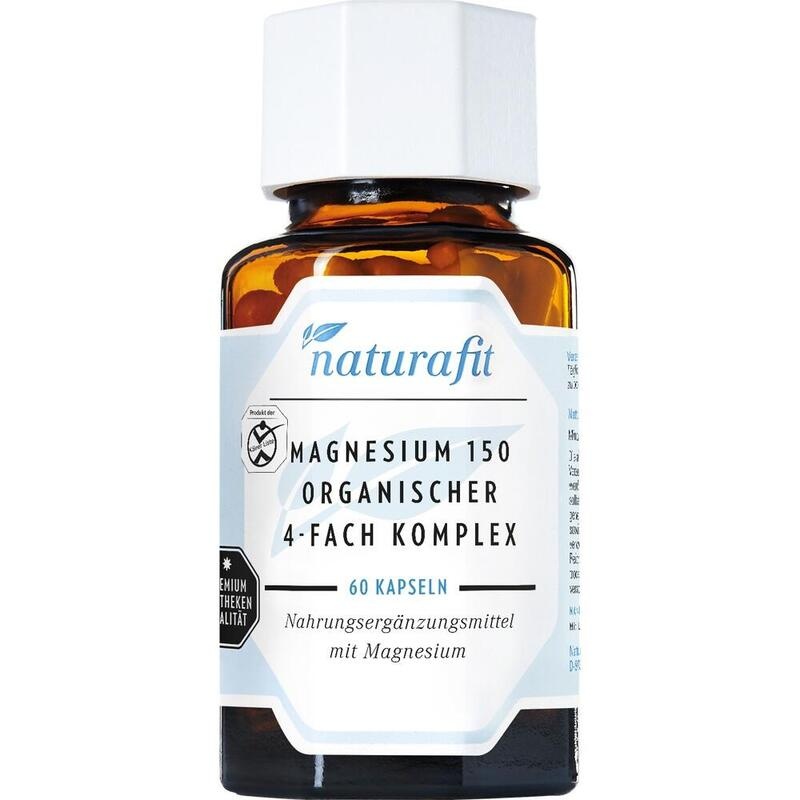 NATURAFIT Magnesium 150 organischer 4-fach Komplex
