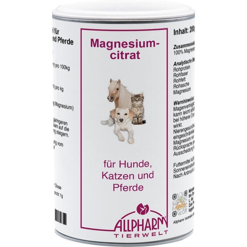 MAGNESIUMCITRAT Pulver f.Hunde/Katzen/Pferde