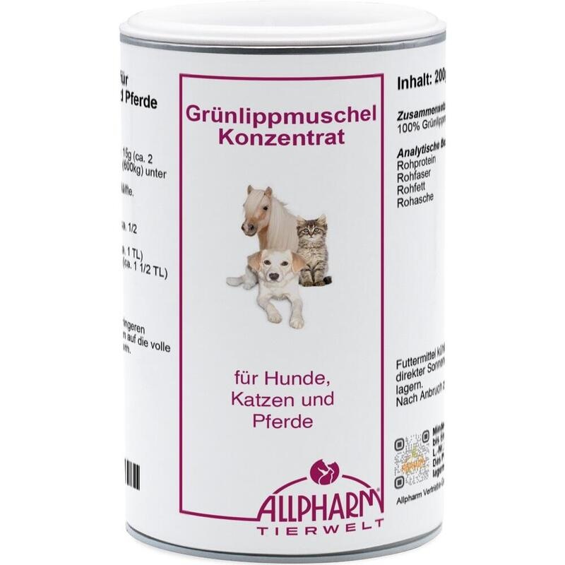 GRÜNLIPPMUSCHEL PULVER f.Hunde/Katzen/Pferde