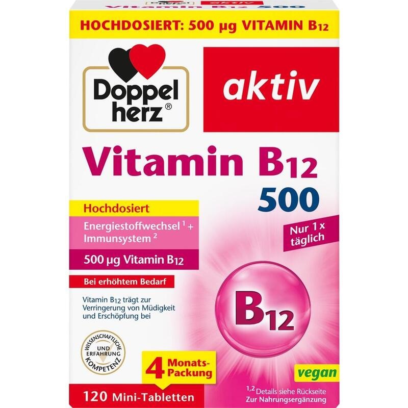 DOPPELHERZ Vitamin B12 500 Tabletten