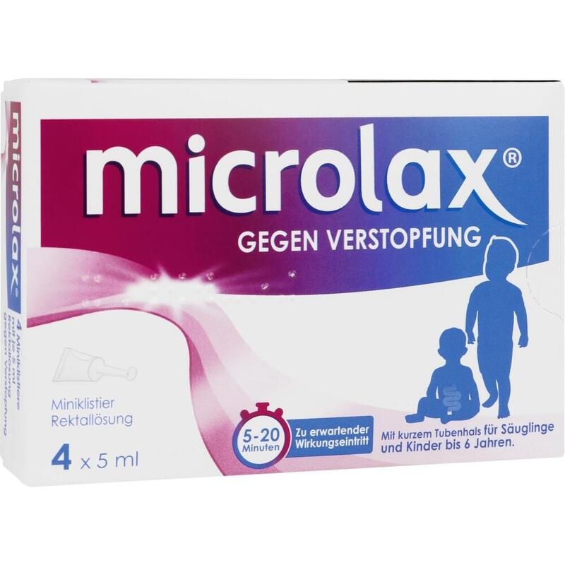 Microlax Rektallösung für Säuglinge & Kinder bis 6 Jahre – Kurzer Tubenhals