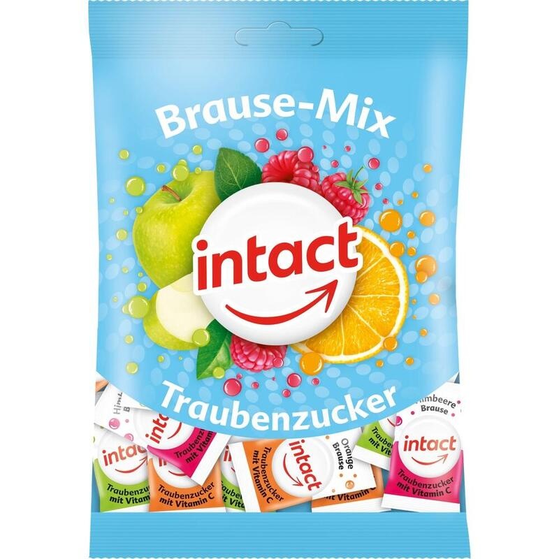 INTACT Traubenzucker Beutel Brause-Mix