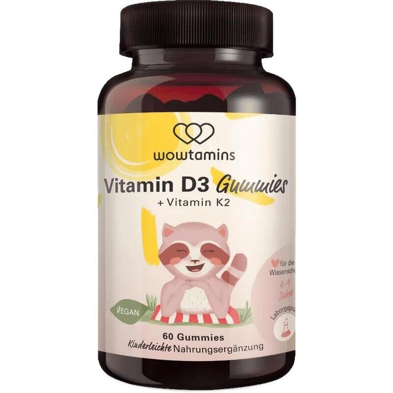 VITAMIN D3 1000+K2 Fruchtgummis hochdosiert