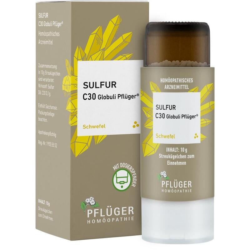 SULFUR C 30 Globuli Pflüger Globulispender