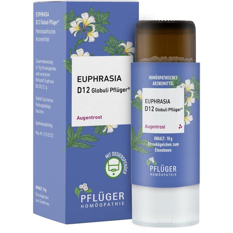 EUPHRASIA D 12 Globuli Pflüger Globulispender