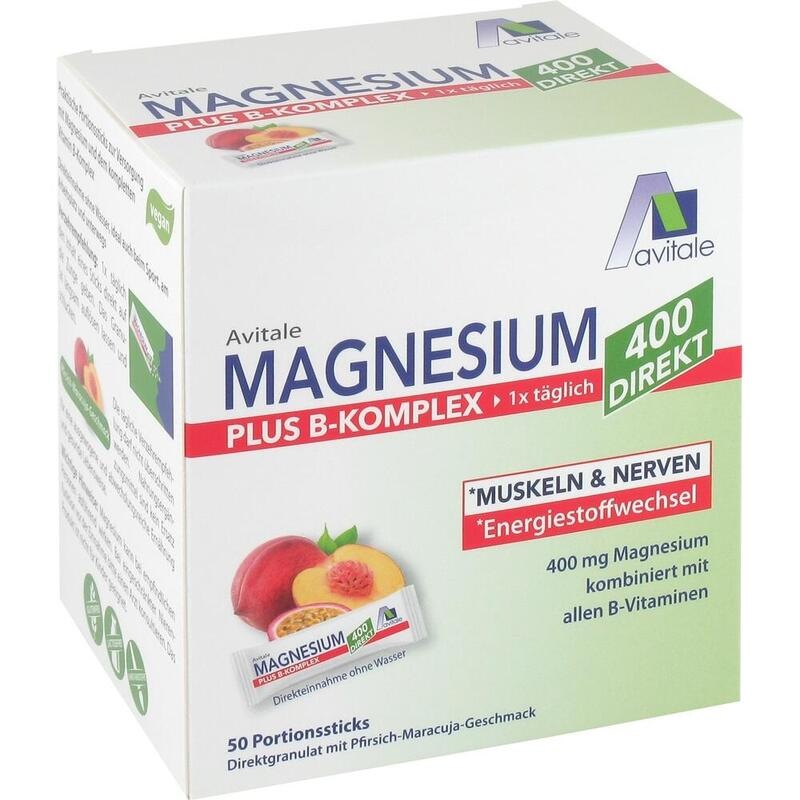 MAGNESIUM 400+B-Komplex direkt Pfir.Mar.Gra.Sticks