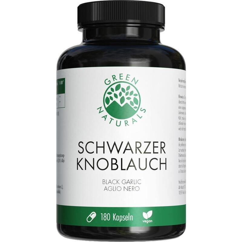 GREEN NATURALS schwarzer Knoblauch 750mg vegan Kps