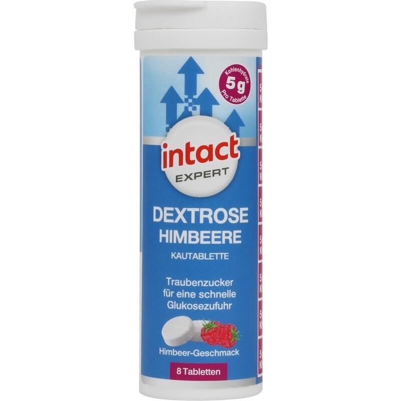 INTACT Expert Dextrose Himbeere Kautabletten