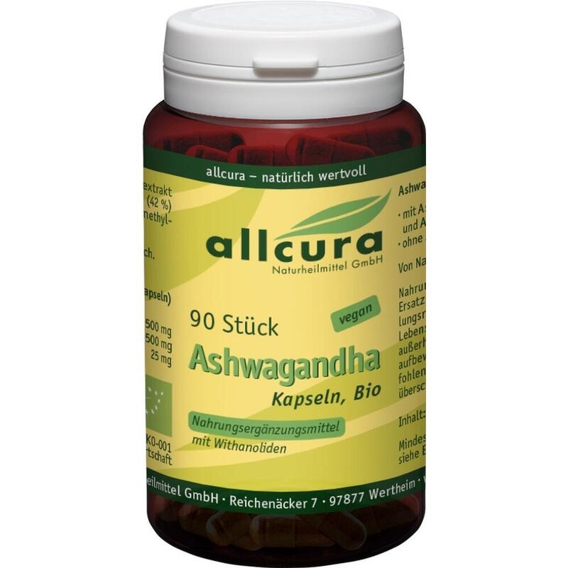 ASHWAGANDHA BIO mit Extrakt KSM 66 Kapseln