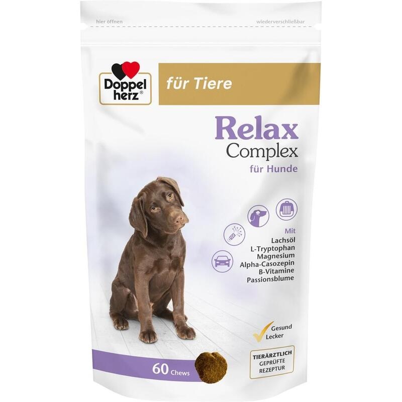 DOPPELHERZ für Tiere Relax Complex Chews f.Hunde