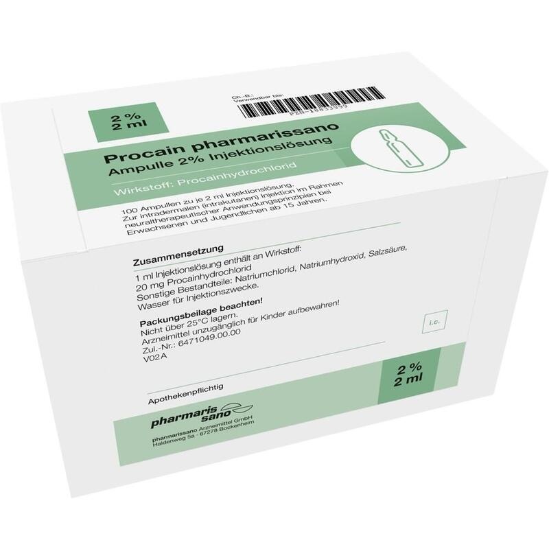 PROCAIN pharmarissano Ampulle 2% 2 ml Inj.-Lsg.