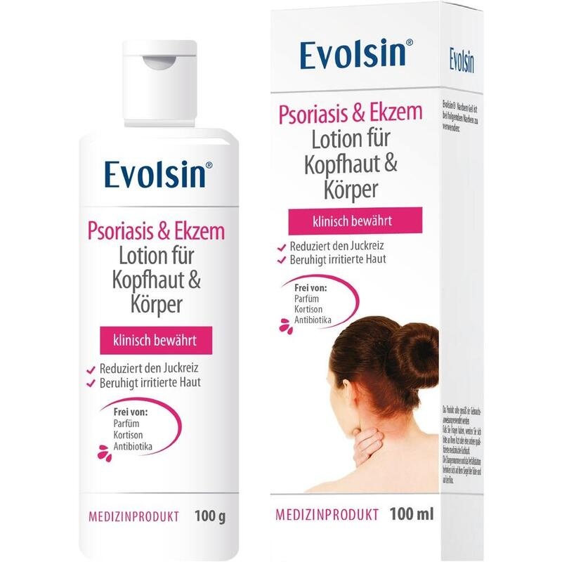EVOLSIN Psoriasis & Ekzem Lotion Kopfhaut & Körper