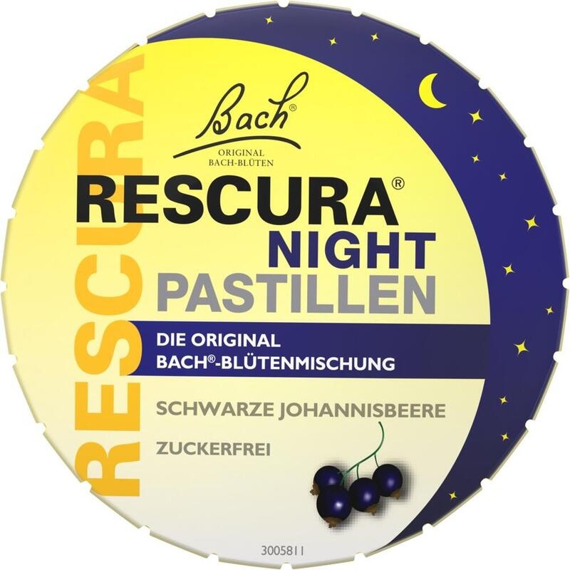 BACHBLÜTEN Original Rescura Night Past.schw.Johan.