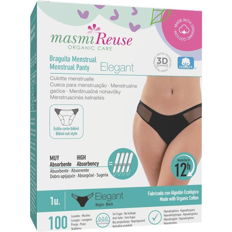 BIO PERIODENSLIP Elegant Gr.XL Bio Baumwolle MASMI