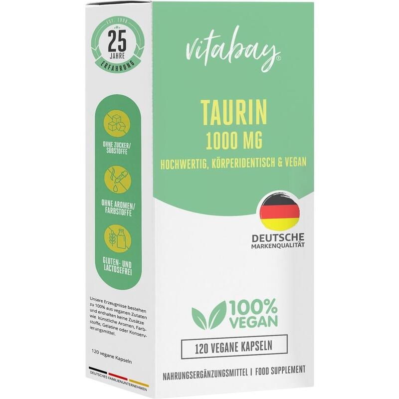 TAURIN VEGAN 1000 mg Kapseln