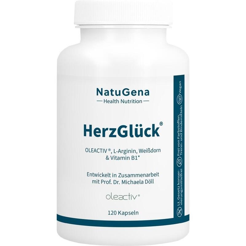 HERZGLÜCK L-Arginin+Weißdorn Kapseln