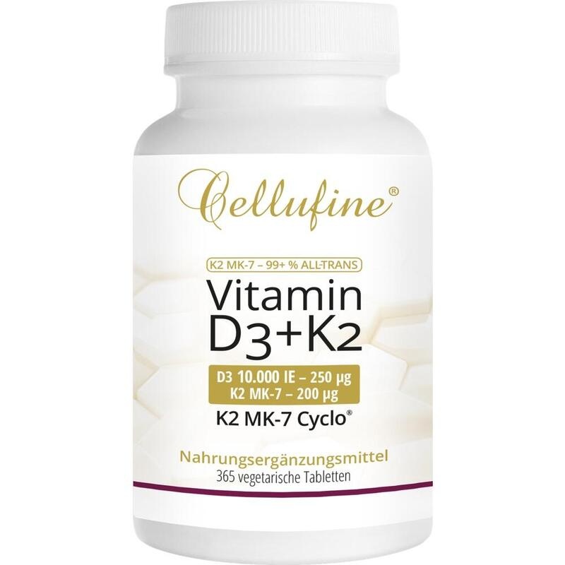 CELLUFINE Vit.D3 10.000 IE+Natto K2 MK7 Cyc.200μg