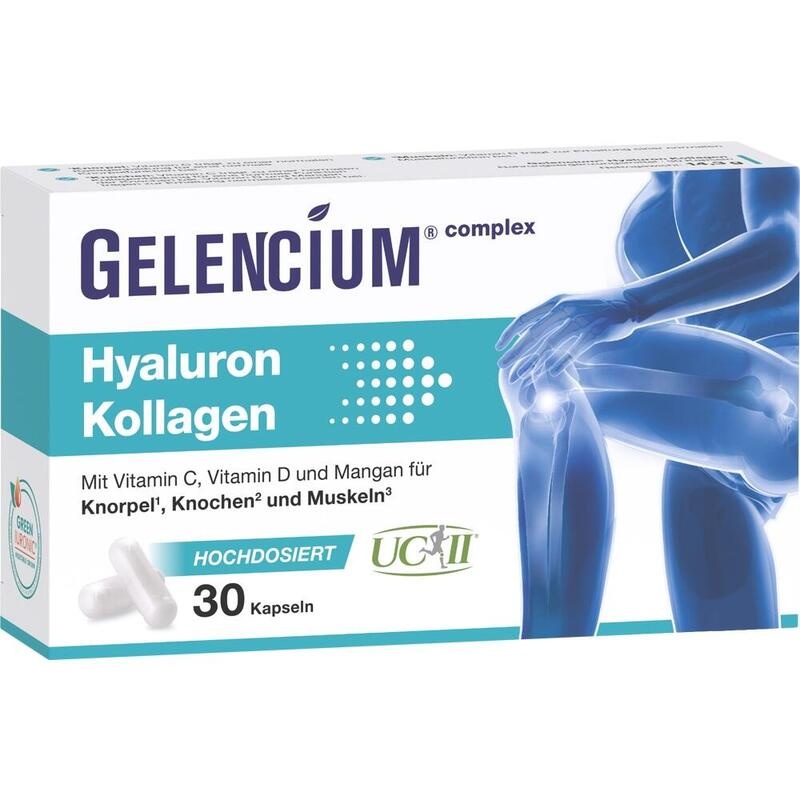 GELENCIUM Hyaluron Kollagen Kapseln – Bei Arthrose, Gelenkschmerzen & Knorpelverschleiß