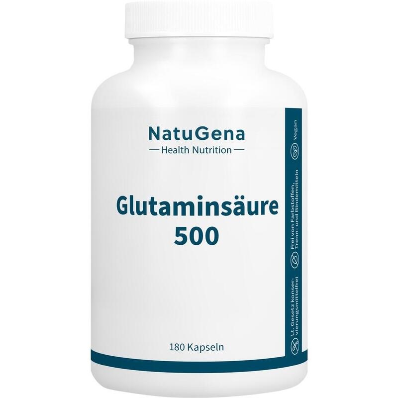 GLUTAMINSÄURE 500 vegan Kapseln