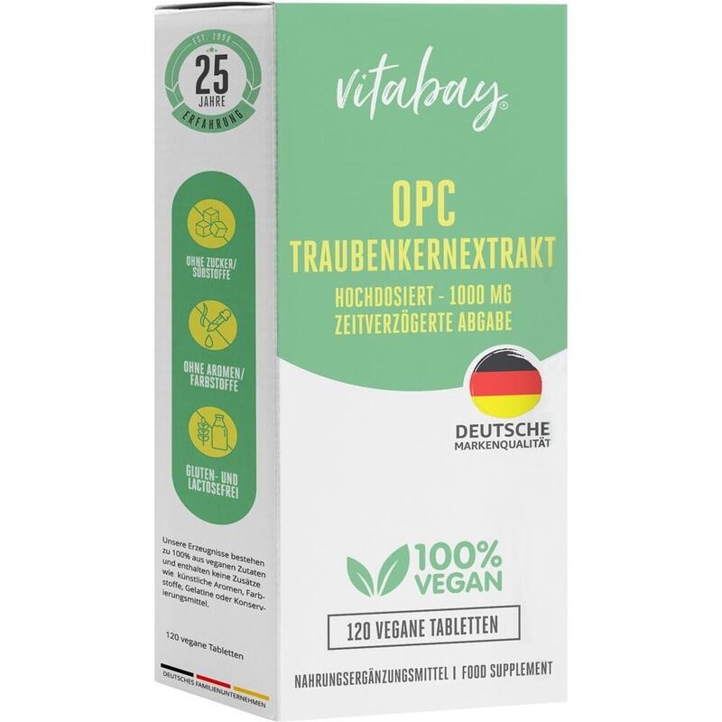 OPC TRAUBENKERNEXTRAKT 1000 mg hochdos.+vegan Tab.