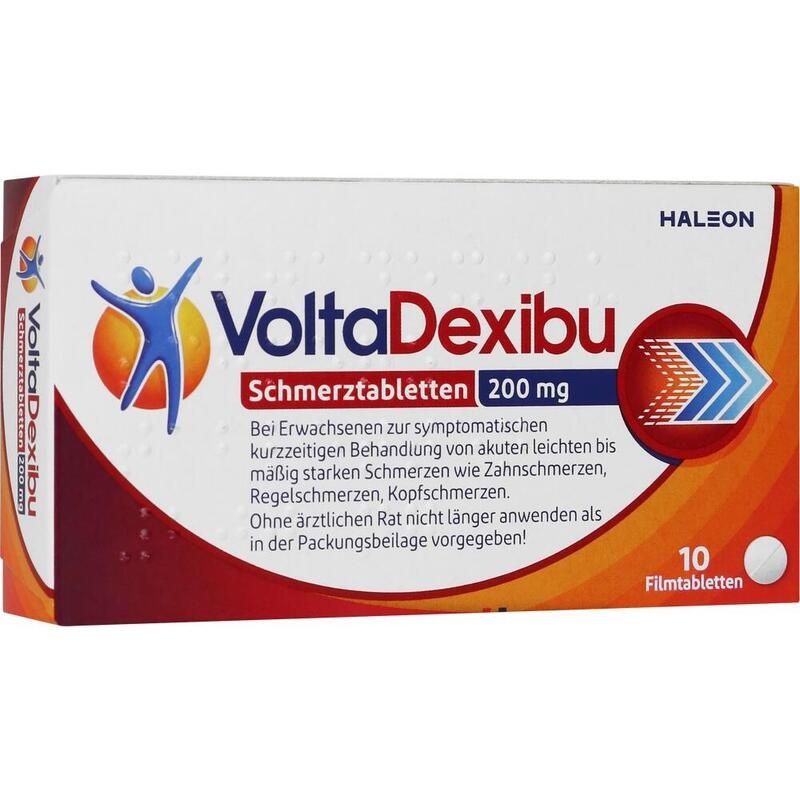VoltaDexibu 200 mg – Dexibuprofen, wirkt schon nach 15 Minuten