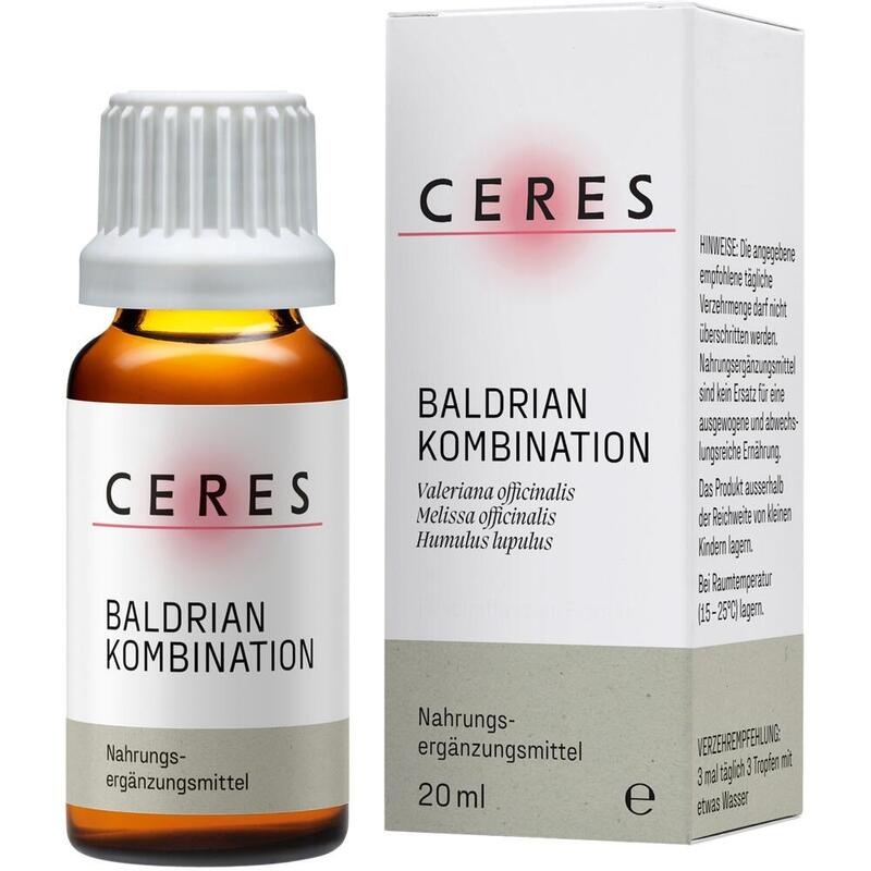 CERES Baldrian Valeriana Kombination Tropfen