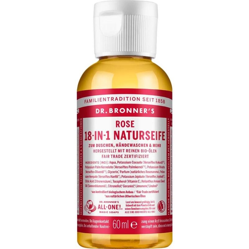 DR.BRONNERS 18in1 NATURSEIFE flüssig Rose