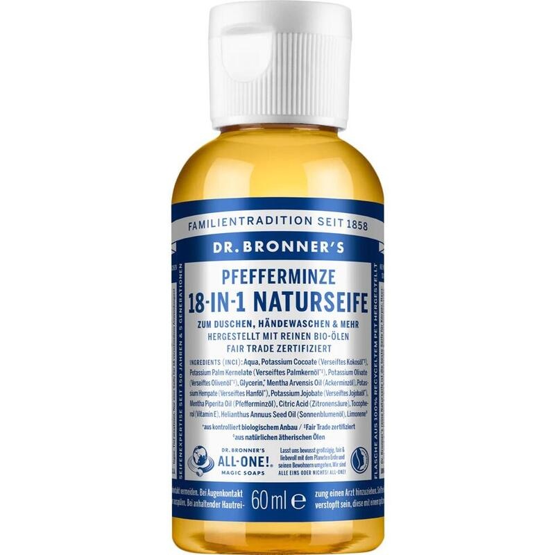 DR.BRONNERS 18in1 NATURSEIFE flüssig Pfefferminze
