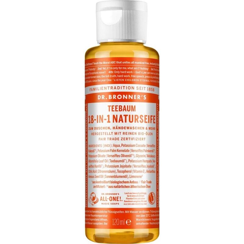 DR.BRONNERS 18in1 NATURSEIFE flüssig Teebaum