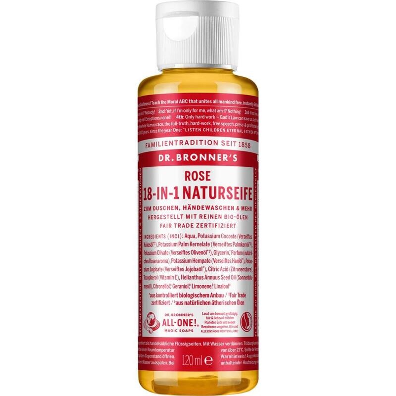 DR.BRONNERS 18in1 NATURSEIFE flüssig Rose