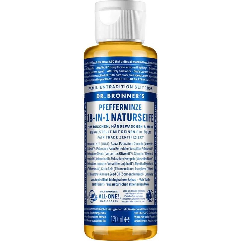 DR.BRONNERS 18in1 NATURSEIFE flüssig Pfefferminze