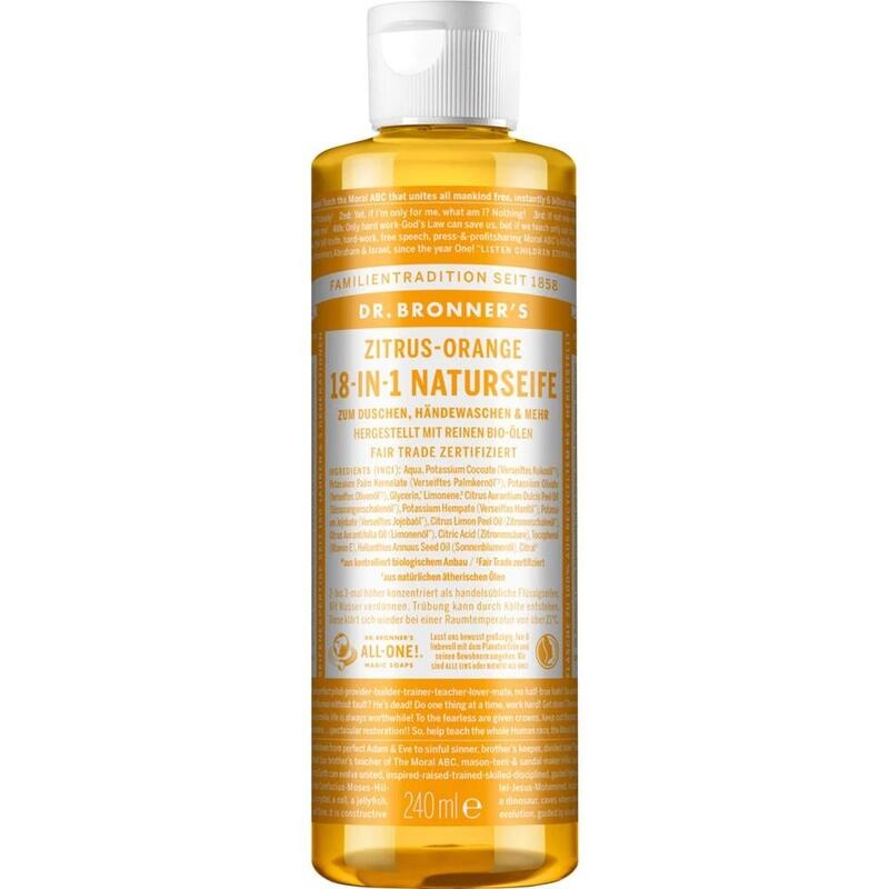 DR.BRONNERS 18in1 NATURSEIFE flüssig Zitrus-Orange