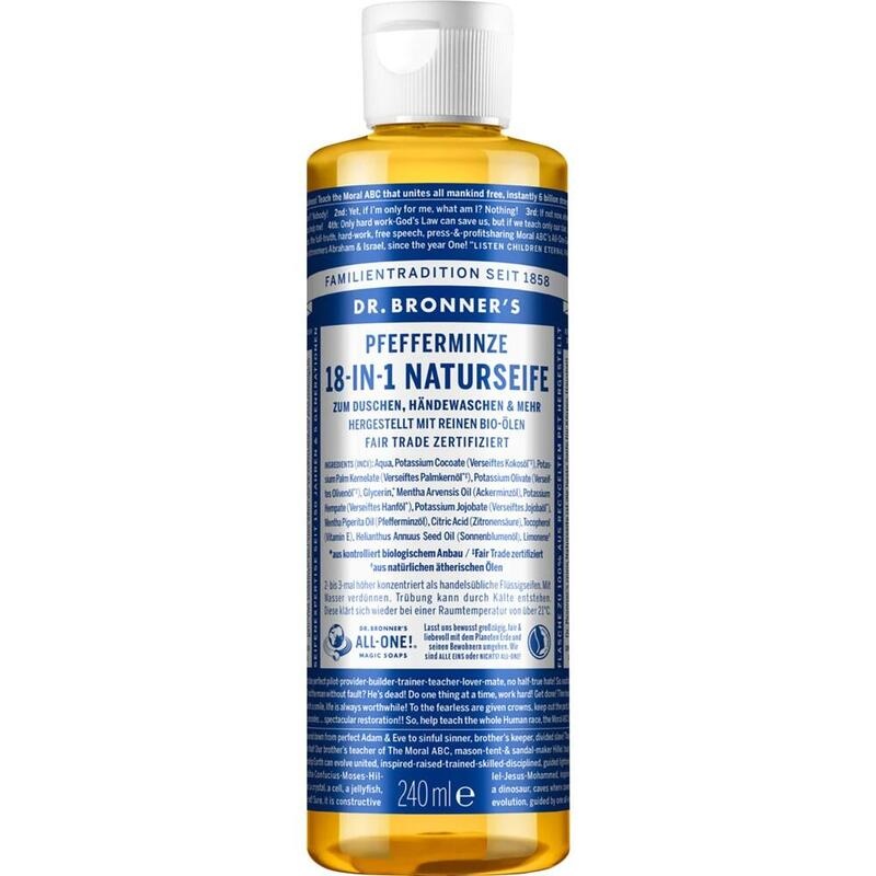 DR.BRONNERS 18in1 NATURSEIFE flüssig Pfefferminze