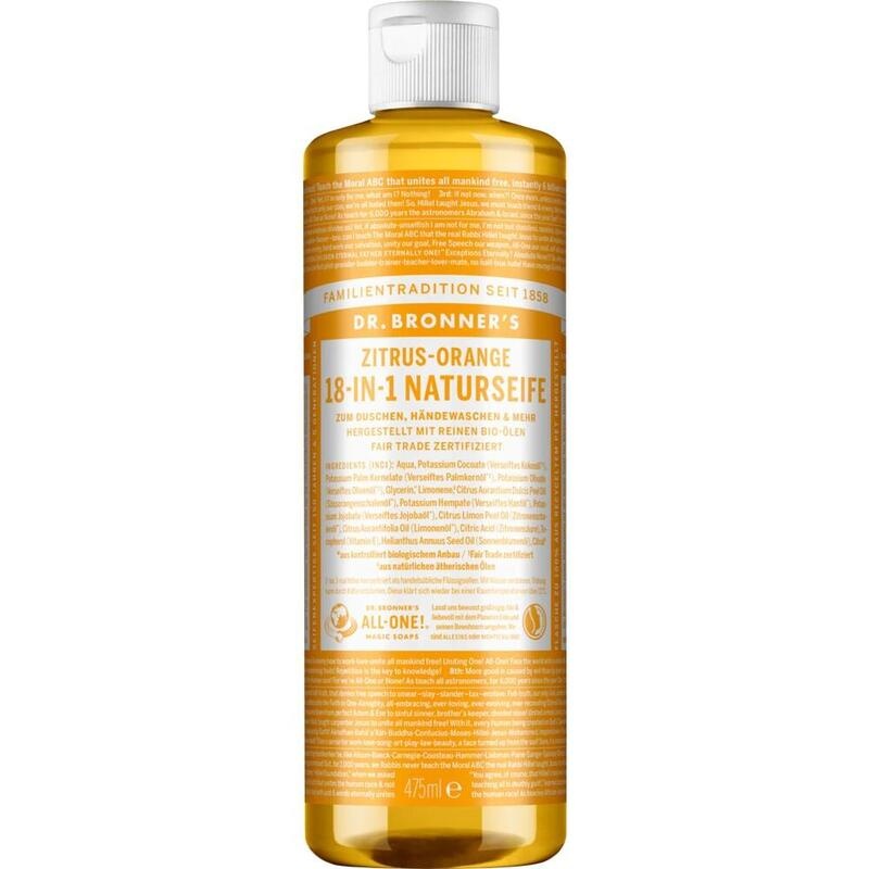 DR.BRONNERS 18in1 NATURSEIFE flüssig Zitrus-Orange