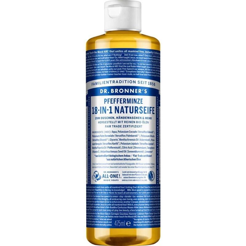 DR.BRONNERS 18in1 NATURSEIFE flüssig Pfefferminze