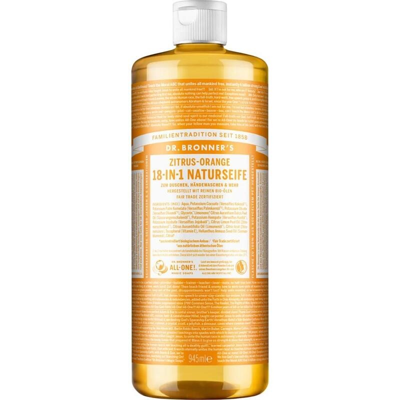 DR.BRONNERS 18in1 NATURSEIFE flüssig Zitrus-Orange